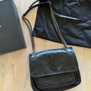 Yves Saint Laurent (YSL) Niki Baby in Vintage Leather – Excellent Conditio